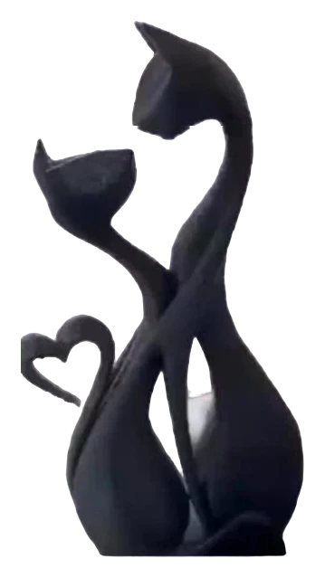 Adornos de gato de 12 cm