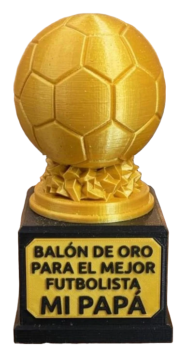 Balón de Oro para papá de 15 cm