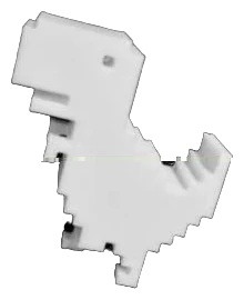 Dinosaurio de Google de 10 cm