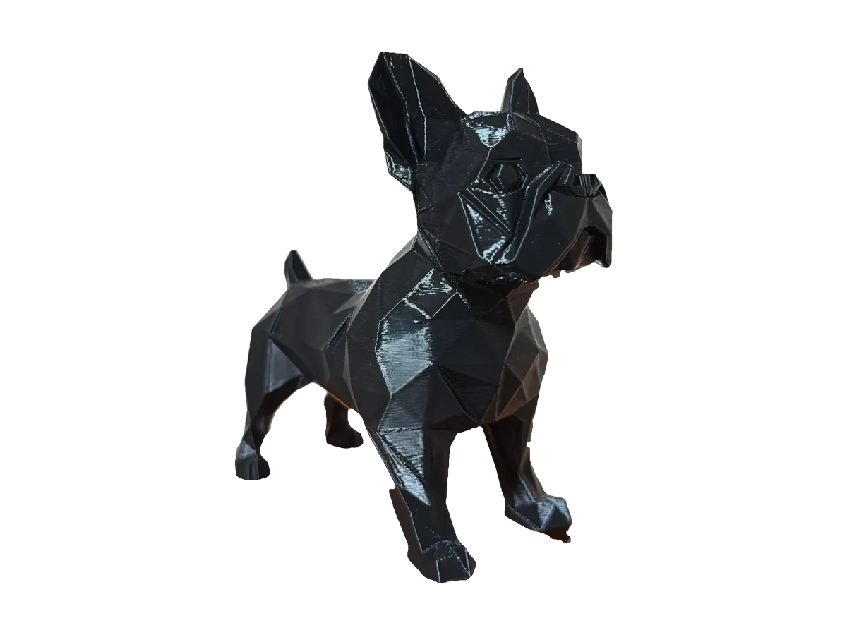 Figura de bulldog francés de 12 cm