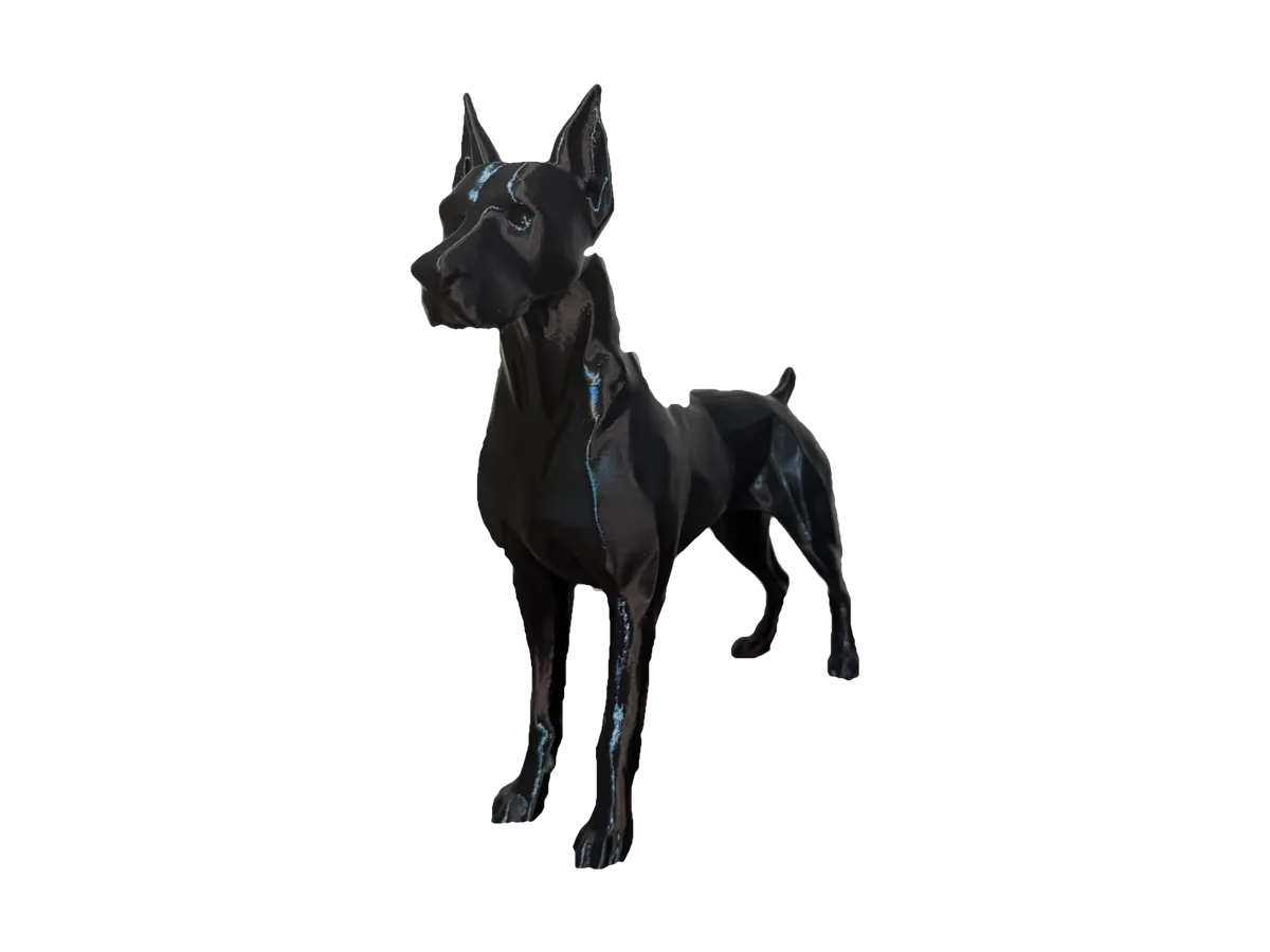 Figura de doberman de 12 cm