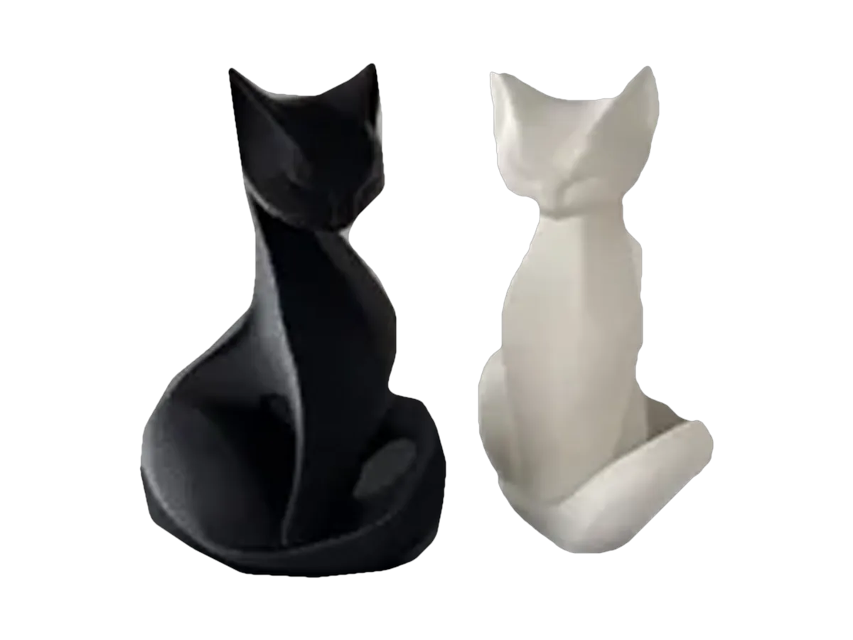 Figura de par de gatos elegantes