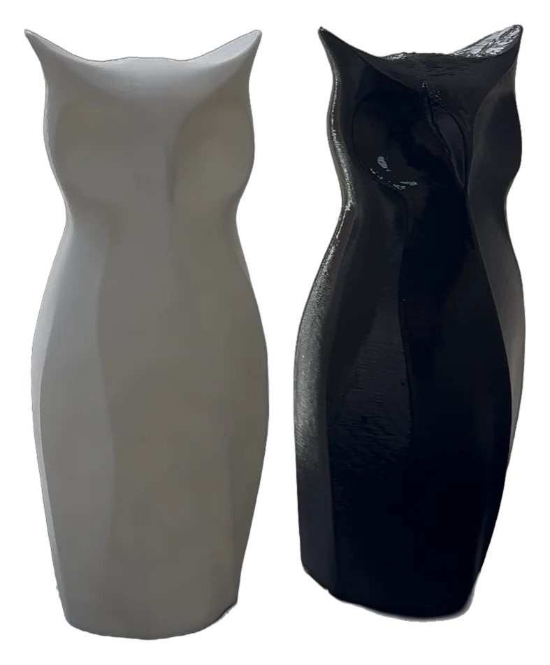 Figura de pareja de búhos de 13 cm