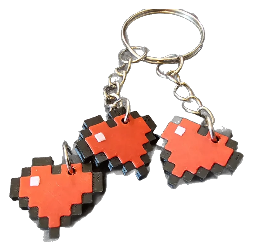 Llavero de corazón de Minecraft