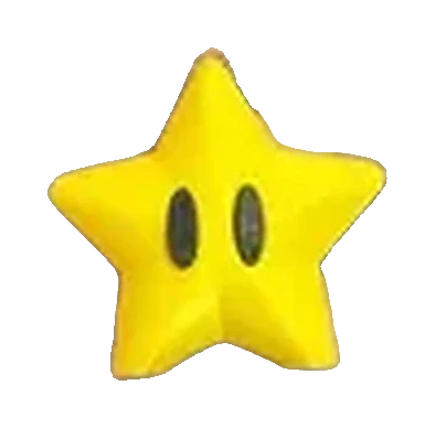 Llavero de estrella de Mario Bros