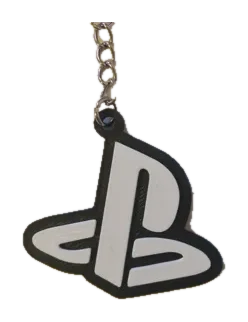Llavero del logo de PlayStation