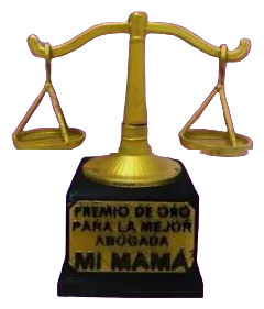 Premio de oro para la mejor abogada mamá de 15 cm