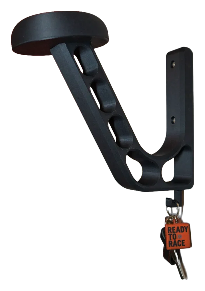 Soporte de pared para casco de moto