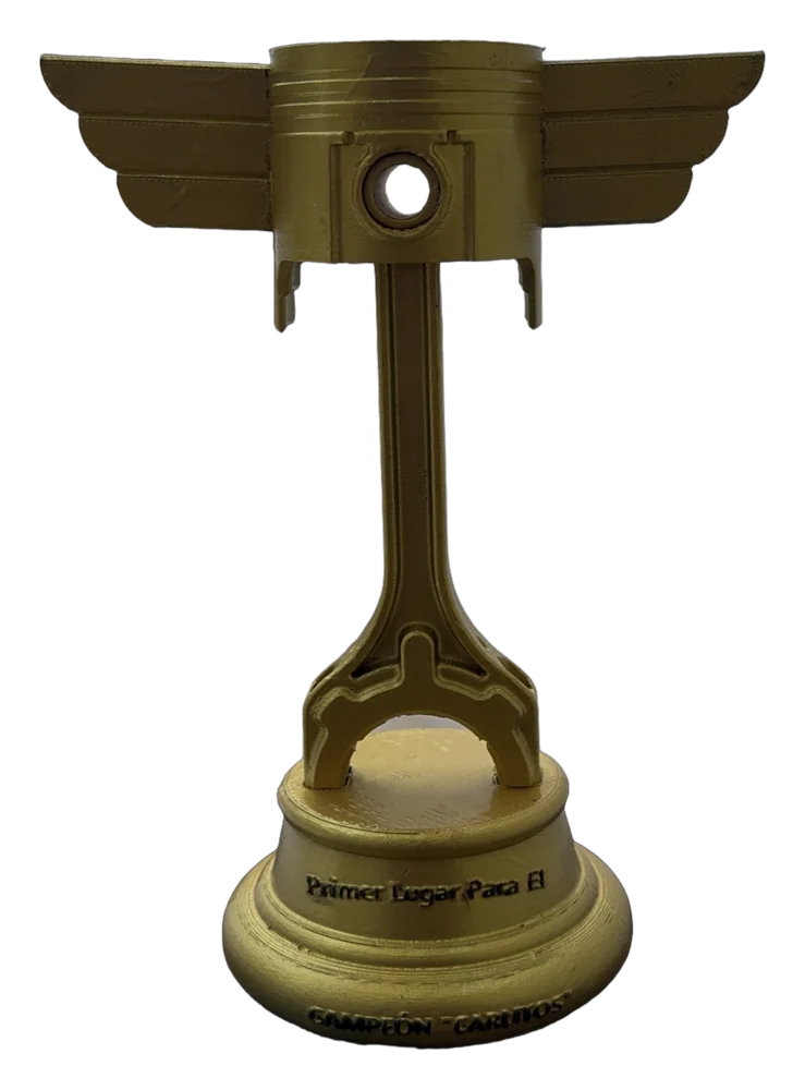 Trofeo personalizado de copa pistón de 17 cm